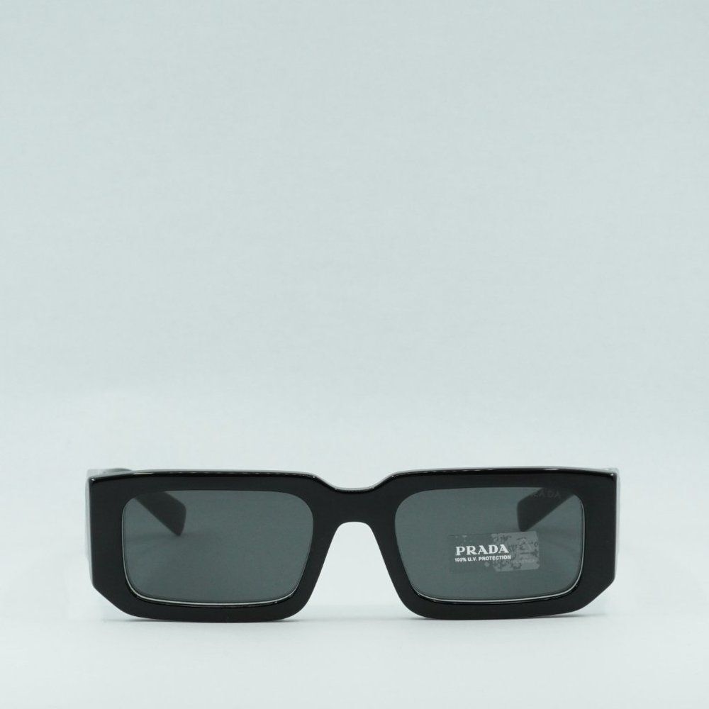 💯 NEW PRADA PR06YS 09Q5S0 BLACK GREY SUNGLASSES - Picture 2 of 13